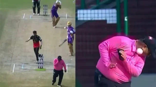 মুখে বলের আঘাত লেগে আইসিইউতে আম্পায়ার