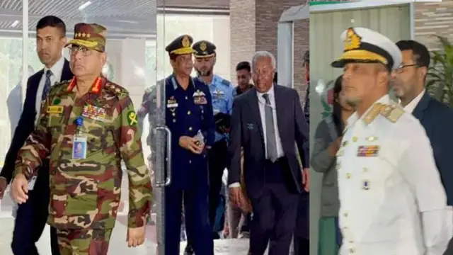 তিন বাহিনীর প্রধানের সঙ্গে বৈঠকে ইসি